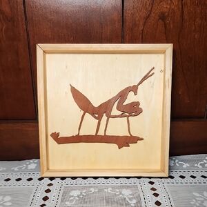 Wooden Grasshopper Wall Art